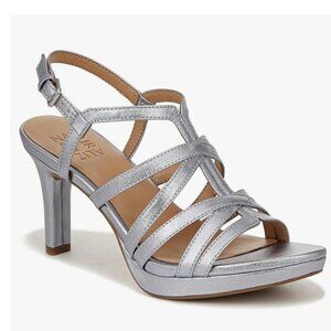 Naturalizer® Baylor Heels Metallic Silvery Blue Women's Size 7.5W New in Box